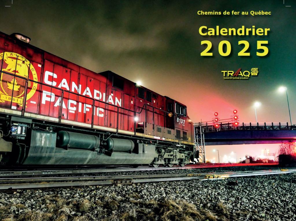 Calendrier 2025 - Locomotive du CPKC tractant le convoi no 119 à Dorval