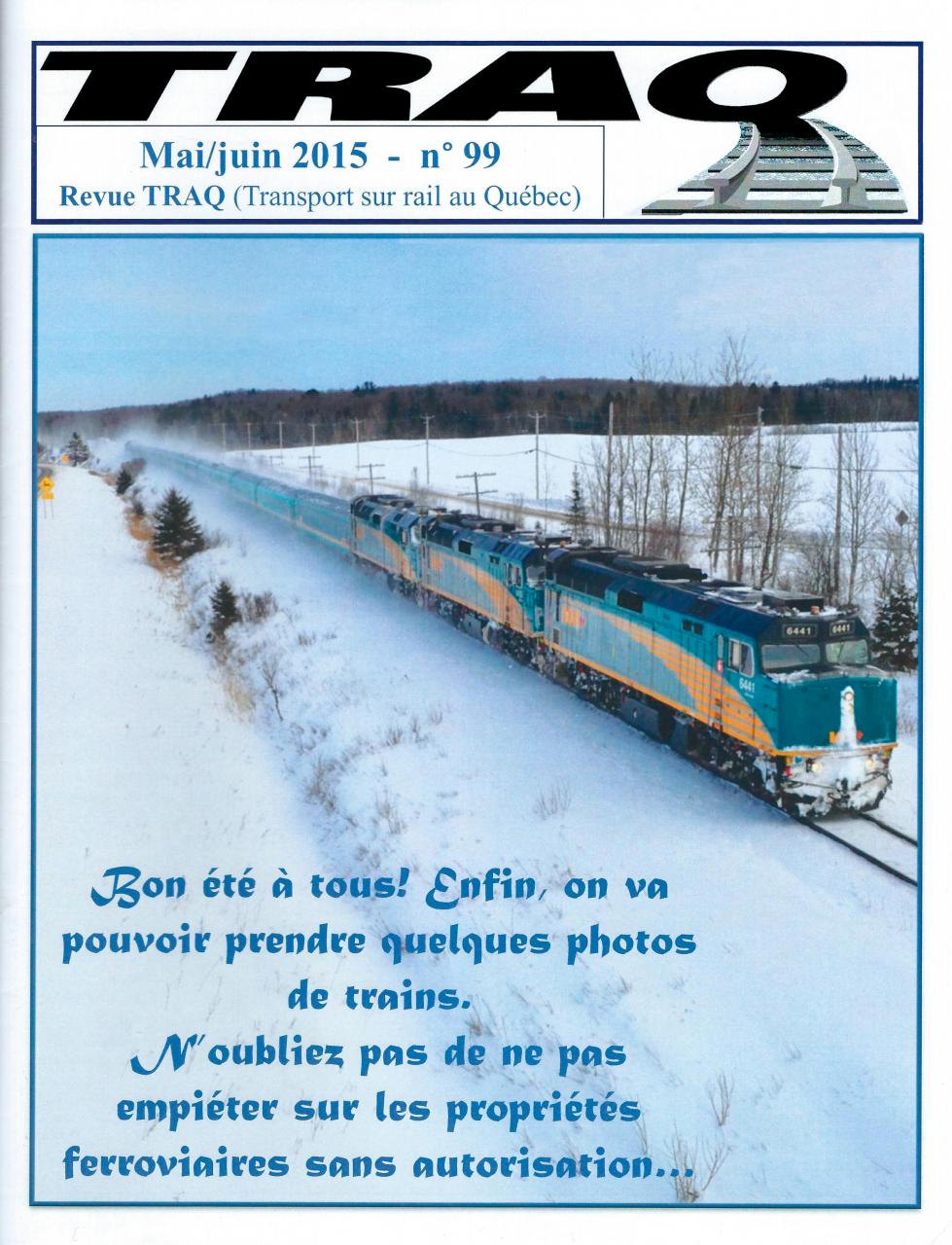Rail Québec #099 mai/juin 2015