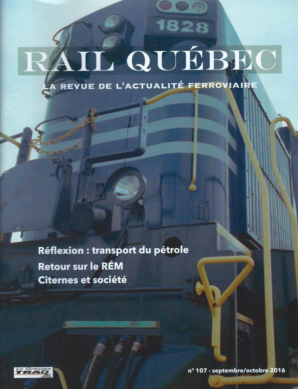 Rail Québec #107 septembre / octobre 2016