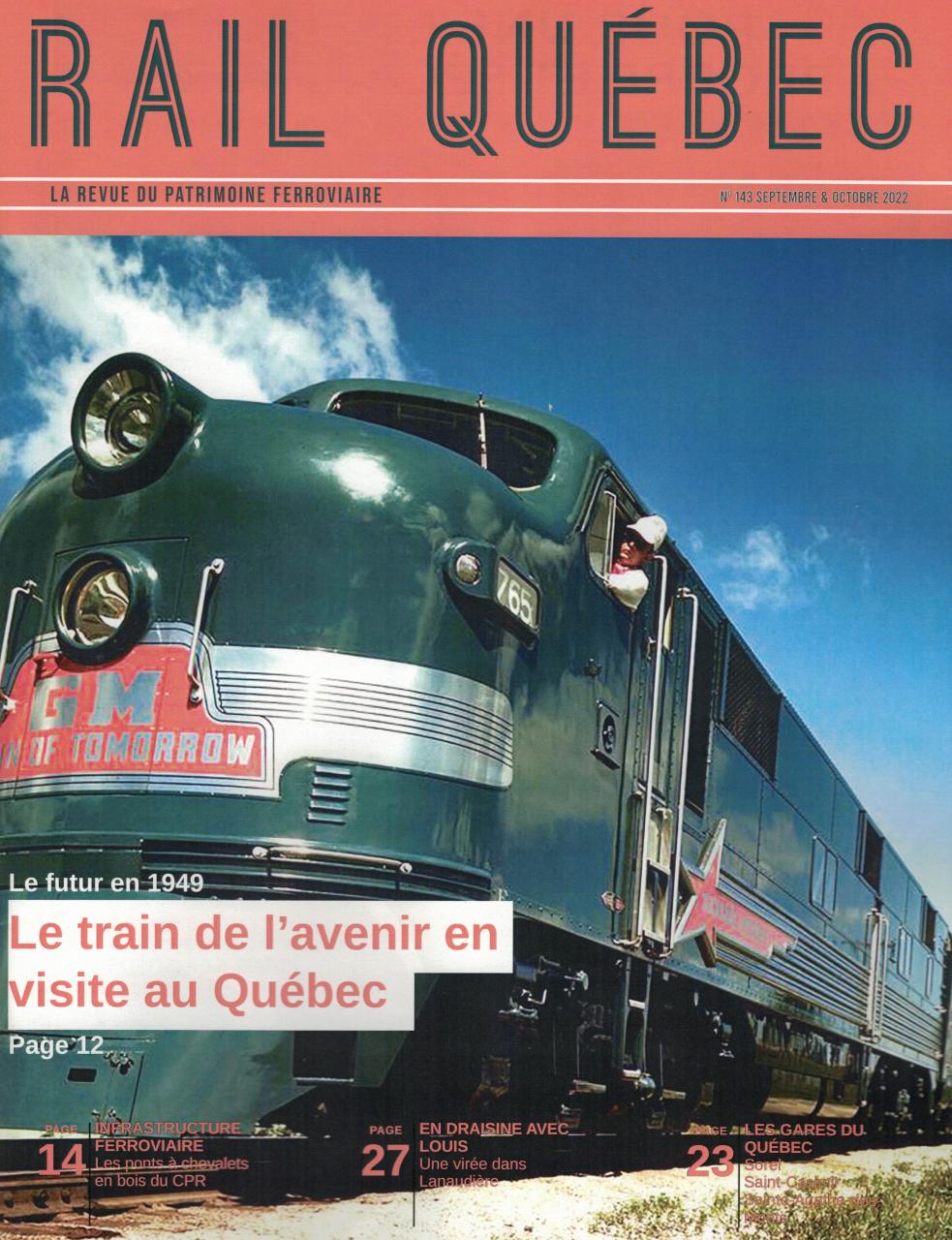 Rail Québec - Revue #143 - Septembre/octobre 2022